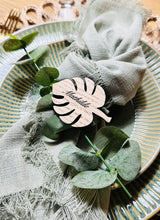 Indlæs billede til gallerivisning Bordkort - Monstera blad