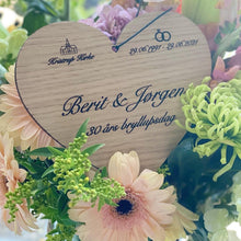 Indlæs billede til gallerivisning Ophæng - Hjerte bryllupsdag