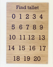 Indlæs billede til gallerivisning Tavle - Tal