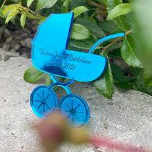 Indlæs billede til gallerivisning Borddekoration - Barnevogn m. gravering