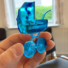 Indlæs billede til gallerivisning Borddekoration - Barnevogn m. gravering