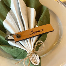 Indlæs billede til gallerivisning Bordkort - Læder m. nøglering