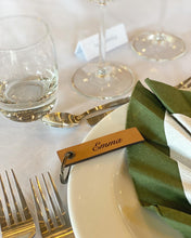 Indlæs billede til gallerivisning Bordkort - Læder m. nøglering