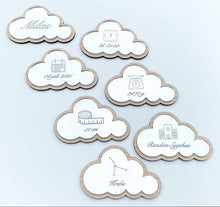 Indlæs billede til gallerivisning Fødselstavle - Små skyer