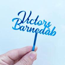 Indlæs billede til gallerivisning Caketopper små m. navn & begivenhed