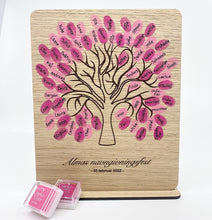 Indlæs billede til gallerivisning Fingeraftryks tavle - Livets træ