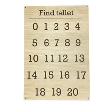 Indlæs billede til gallerivisning Tavle - Tal