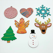 Indlæs billede til gallerivisning Tegn selv julemotiver - 7 pack