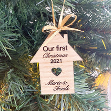 Indlæs billede til gallerivisning Julepynt - Vores første hus