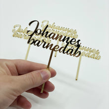Indlæs billede til gallerivisning Caketopper små m. navn & begivenhed