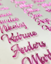 Indlæs billede til gallerivisning Bordkort - Udskåret navn