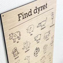 Indlæs billede til gallerivisning Tavle - Dyr