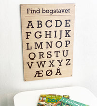 Indlæs billede til gallerivisning Tavle - Bogstaver
